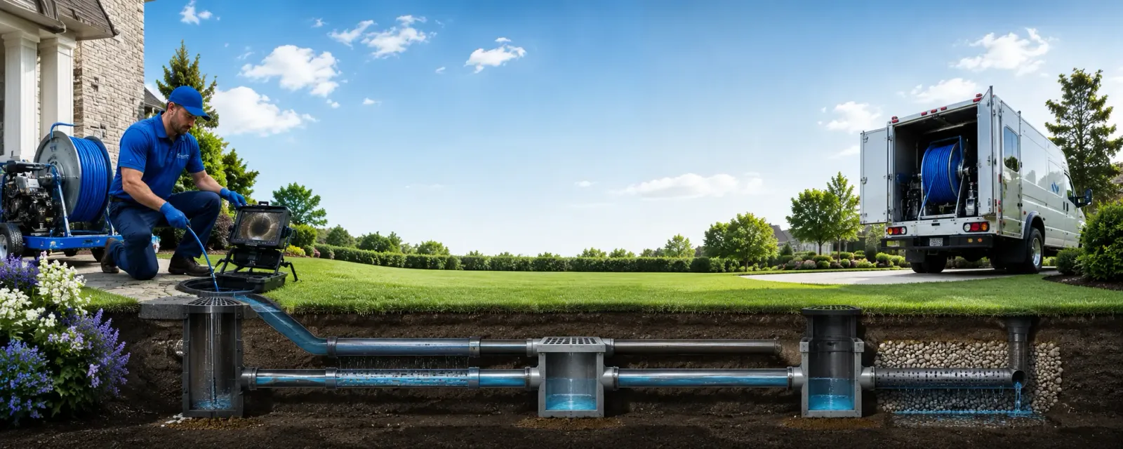 Outdoor drain cleaning information for Huntertown, IN